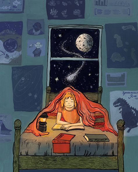 Stars, night and reading