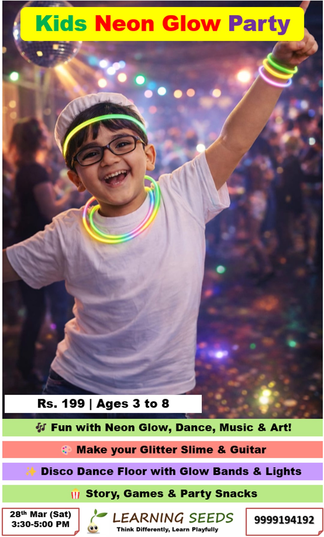 Kids Neon Glow Party