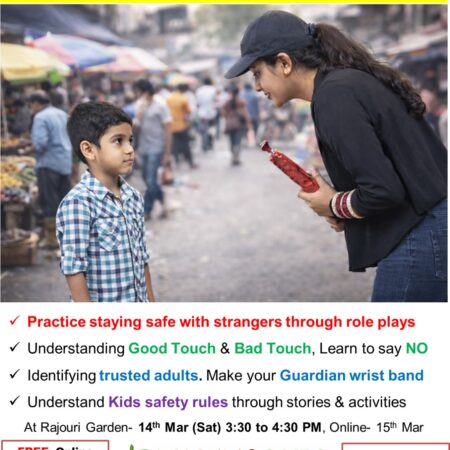 Stay Safe Kids Workshop (14th Mar- Saturday)