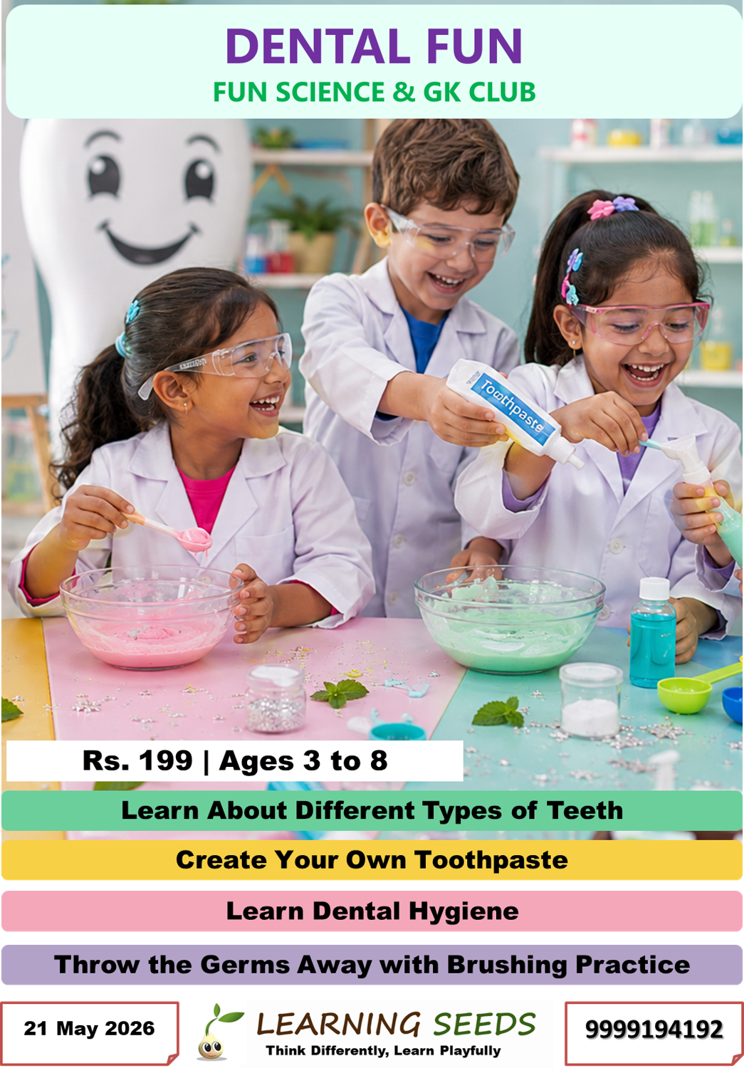 🦷 Dental Fun (3 to 8 years)