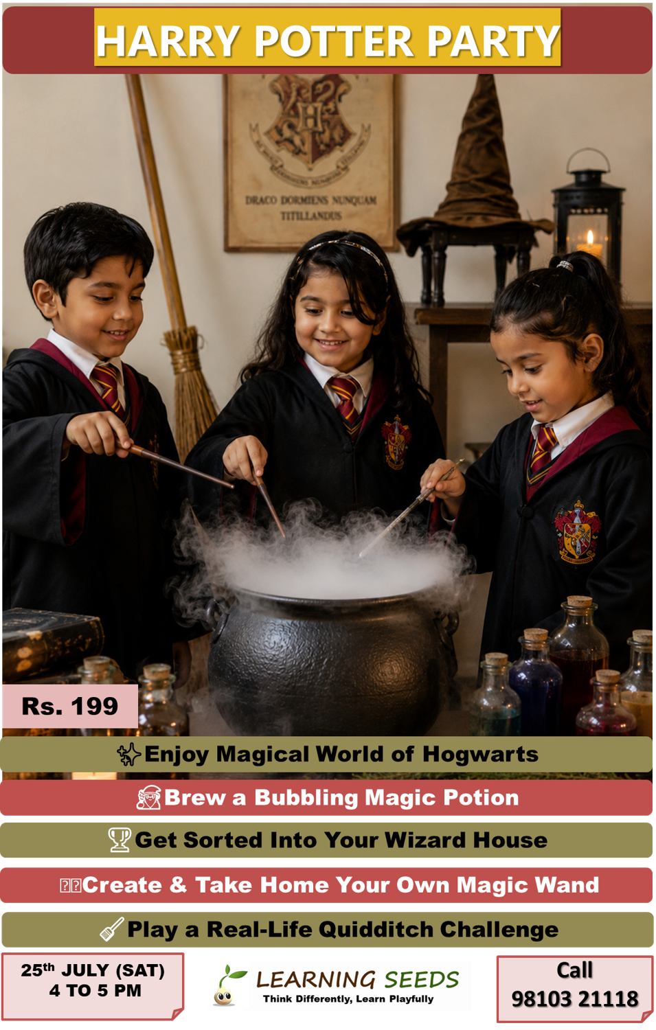 HARRY POTTER PARTY! 25th JULY 2026
