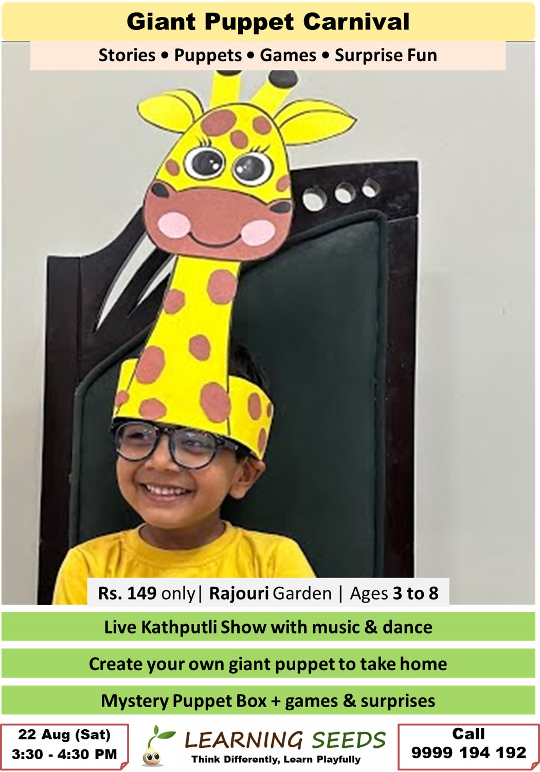 Giant Puppet Carnival | Rajouri Garden